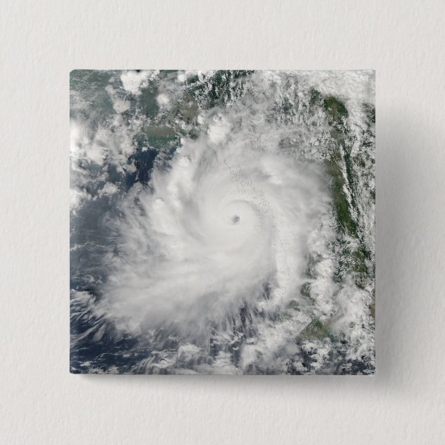 Cyclone Giri zieht über Burma Button (Vorderseite)