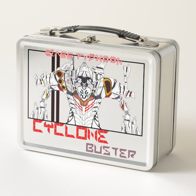 Cyclone Mecha Robot Metall Brotdose (Vorderseite)