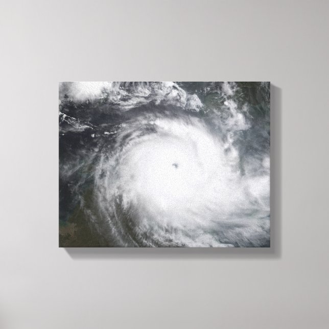 Cyclone Monica im Südpazifik Leinwanddruck (Vorderseite)