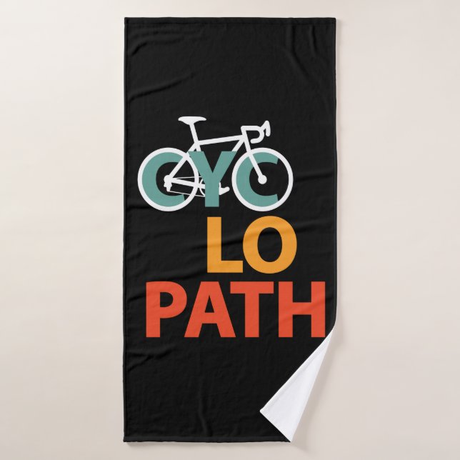 Cyclopath Bicycle Funny Cycling Badehandtuch (Badehandtuch)