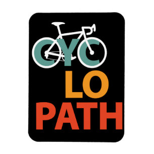 Cyclopath Bicycle Funny Cycling Magnet
