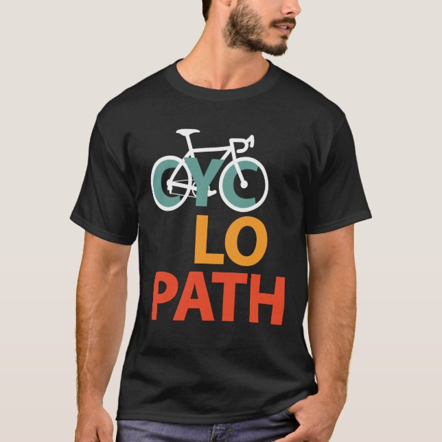 Cyclopath Bicycle Funny Cycling T-Shirt (Vorderseite)