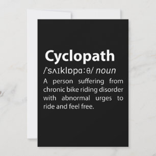Cyclopath Funny Dictionary Definition