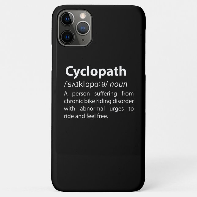 Cyclopath Funny Dictionary Definition Case-Mate iPhone Hülle (Rückseite)