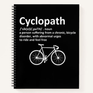 Cyclopath Funny Geschenk für Radfahrer und Biker Notizbuch