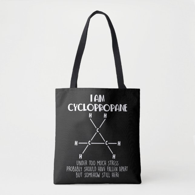 Cyclopropan Chemie Lehrer Student Chemist Pub Tasche (Vorderseite)