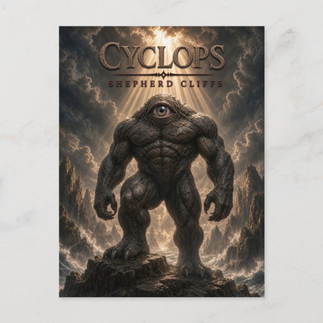 Cyclops Shepherd Cliffs Dark Cinema Postkarte (Vorderseite)