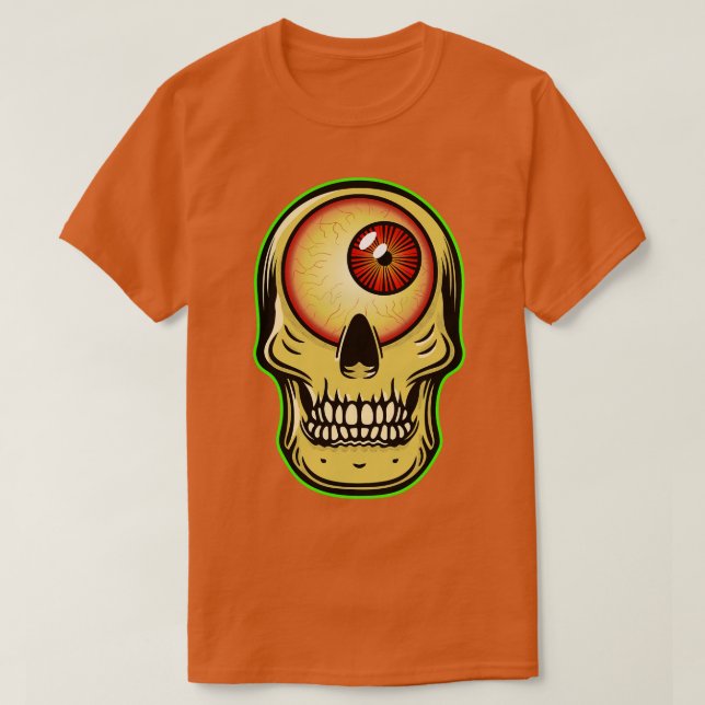 Cyclops Skull T-Shirt (Design vorne)