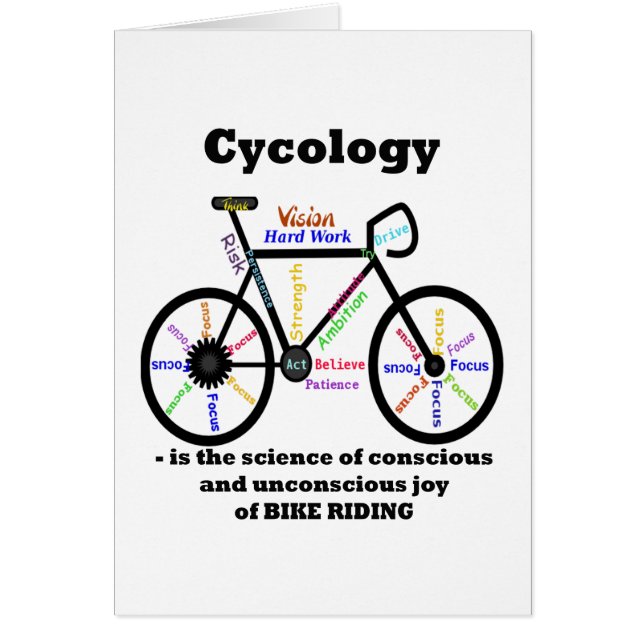 Cycologie la science de la joie du vélo équitation (Devant)