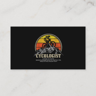 Cycologist Definition Funny Mountain Bike MTB Visitenkarte
