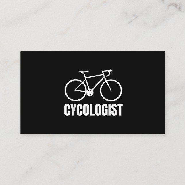 Cycologist Funny Bicycle Bike Gift Visitenkarte (Vorderseite)