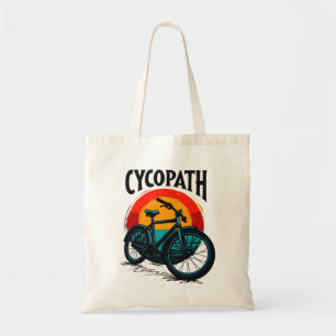 Cycopath: Elektrofahrrad mit Sonnenuntergang Grafi Tragetasche