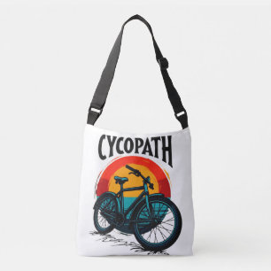 Cycopath: Elektrofahrrad mit Sonnenuntergang Grafi Tragetaschen Mit Langen Trägern