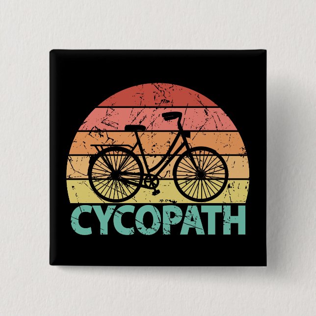 Cycopath Funny Cycling Bicycle Button (Vorderseite)