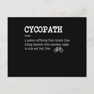 CYCOPATH Funny Cycling Bicycle Cyclist Postkarte