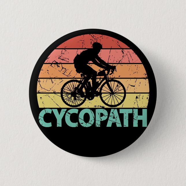 Cycopath Funny Cycling Button (Vorderseite)
