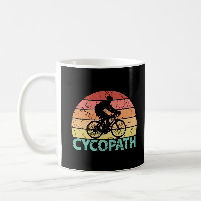 Cycopath Funny Cycling Cyclist Kaffeetasse (Links)