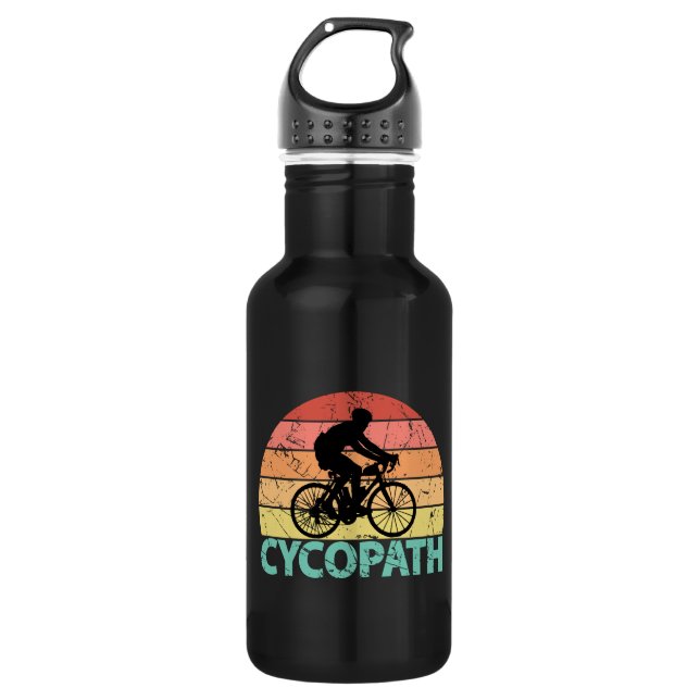 Cycopath Funny Cycling Edelstahlflasche (Vorderseite)