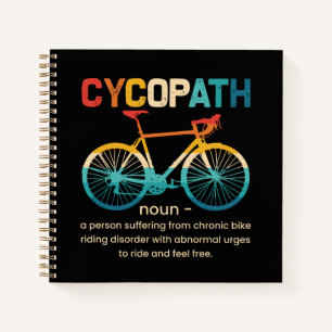 Cycopath Funny Cycling für Radfahrer und Biker Notizbuch