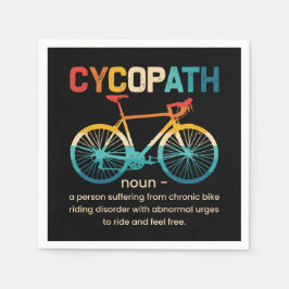 Cycopath Funny Cycling für Radfahrer und Biker Serviette