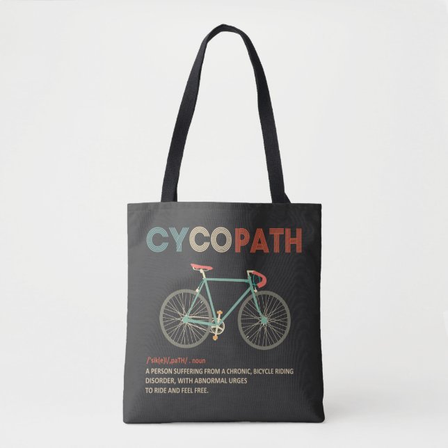 Cycopath Funny Cycling für Radfahrer und Biker Tasche (Vorderseite)