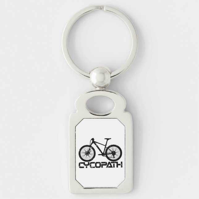Cycopath - Funny MTB Biker Cyclist Lover Schlüsselanhänger (Vorderseite)