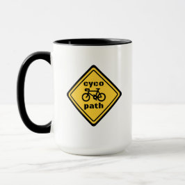 Cycopath Funny Road Sign für Cycopath Lover Hoodie Tasse