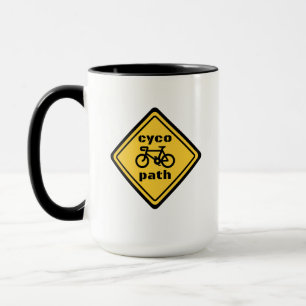 Cycopath Funny Road Sign für Cycopath Lover Hoodie Tasse