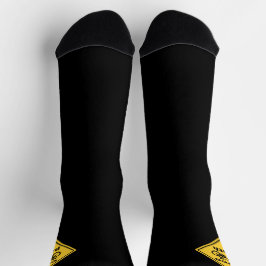 Cycopath Funny Road Sign für Cycopath Lover T - Sh Socken
