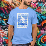 Cycopath für Radfahrer Blau T-Shirt<br><div class="desc">Radfahrer, Mountainbiker, Triathleten oder Radfahrer am Wochenende, dieser in Blautönen getönte Cycopath-T - Shirt ist ein perfektes Geschenk für die Männer in Ihrem Leben, für Vatertag, Weihnachten oder seinen Geburtstag. WEITERE Designs in unserer Sammlung.</div>