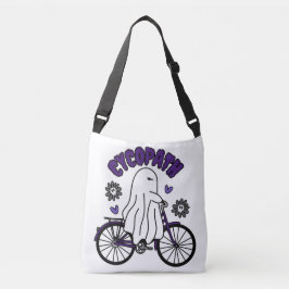 Cycopath Halloween Ghost auf Lila Fahrrad Tragetaschen Mit Langen Trägern