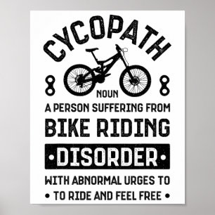 Cycopath Mountainbiken Radfahren Mtb Fahrrad Bike  Poster