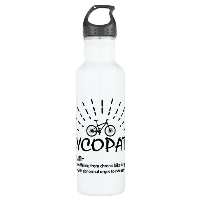 Cycopath Noun Bike Ride Wasserflasche Edelstahlflasche (Vorderseite)