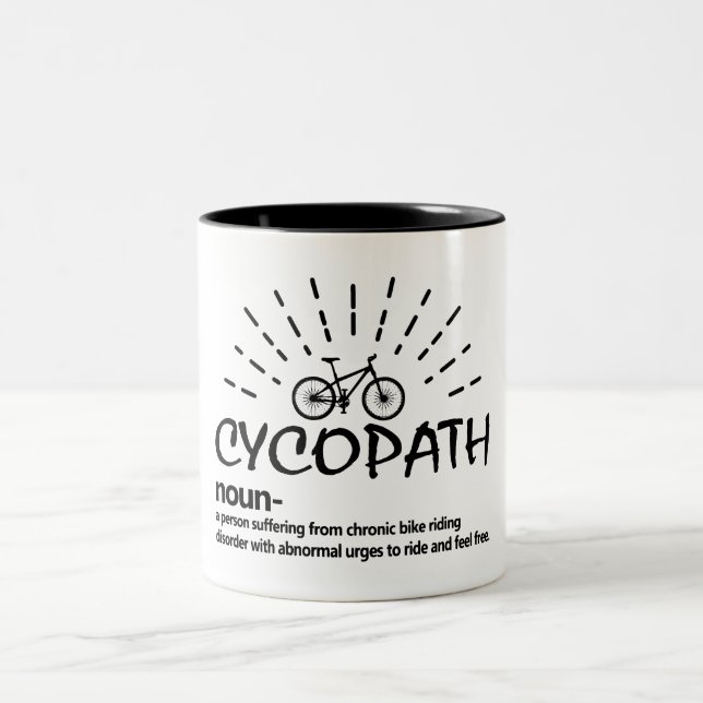 Cycopath Noun Bike Riding Mug (Centre)