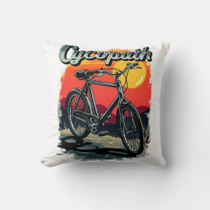 Cycopath: Raddesign für Sonnenuntergänge Kissen