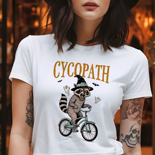 Cycopath Vintage Raccoon Halloween T-Shirt (Von Creator hochgeladen)