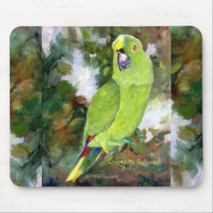 Cydney gelber Naped Papagei Mousepad