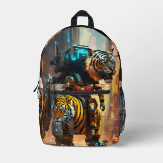 Cyflash : Tiger Tech Ride Print Cut Sew sac à dos