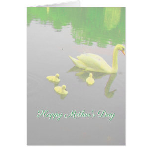 Cygne heureux du jour de mère