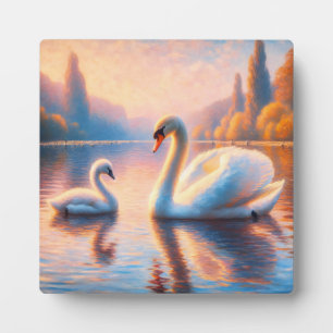Cygnet und Swan Fotoplatte