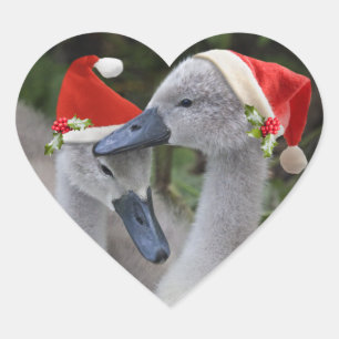 Cygnet Weihnachtskleber Herz-Aufkleber