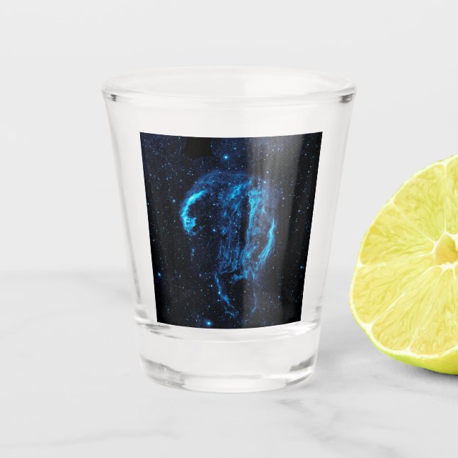 Cygnus-Schleifennebel (NASA) Schnapsglas (Vorderseite)