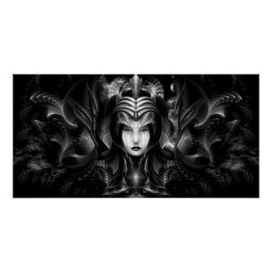 Cyiria Queen of the Dark Realm Perfect Poster