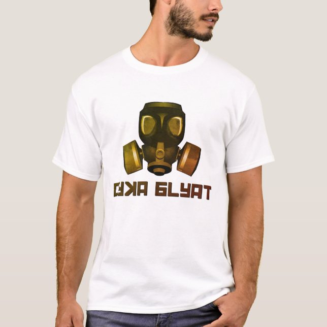 Cyka Blyat! Gasmaske Post-apo-Hemd, in Zone eintre T-Shirt (Vorderseite)