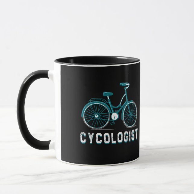 Cykologe Coffee Tasse Geschenk für Biker und Radfa (Links)