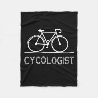 Cykologe Cycle Lover Geschenk für Radfahrer Fleecedecke