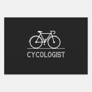Cykologe Cycle Lover Geschenk zum Radfahren Geschenkpapier Set
