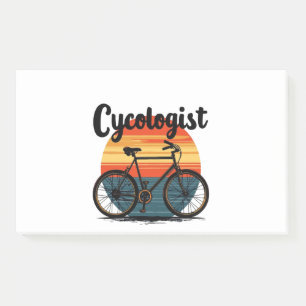 Cykologe: Energetic Biker T-Shirt - zum Radfahren Post-it Klebezettel