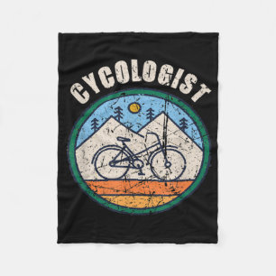 Cykologe Funny Bicycle Cycling Vintage Gabe Fleecedecke