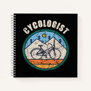 Cykologe Funny Bicycle Cycling Vintage Gabe Notizbuch